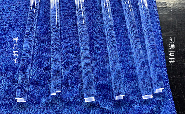 雙端臺階圓形石英玻璃棒