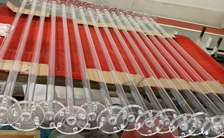 雙端法蘭石英玻璃管